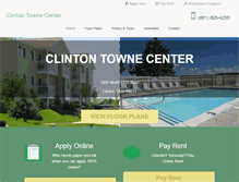 Tablet Screenshot of clintonapts.com